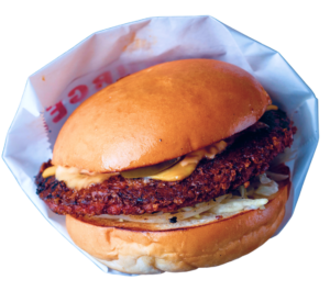 Vegan Smash burger made from Beyond Meat